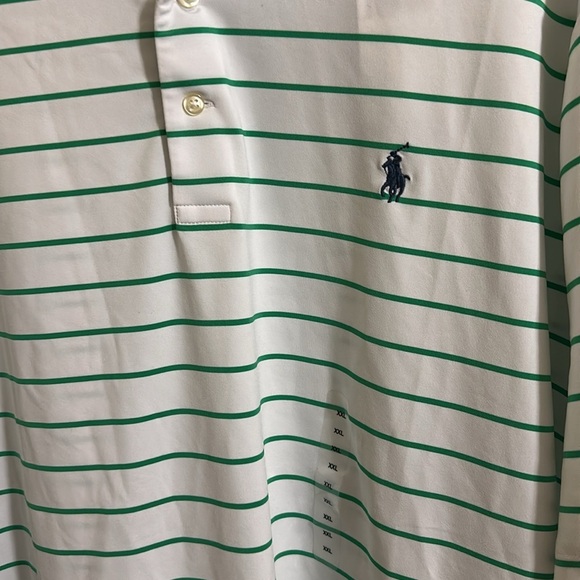 NWT Polo Ralph Lauren Performance Golf Button Down Striped Polo XXL - Picture 2 of 7
